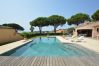 House in Sainte-Maxime - Single storey villa with sea view and pool - access to beaches 