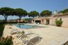 Maison à Sainte-Maxime - Villa de plain-pied avec vue mer et piscine - accès aux plages à pied